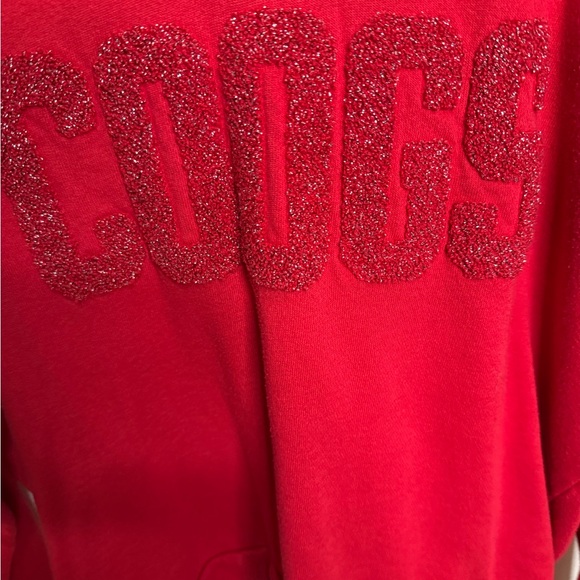 PINK Victoria's Secret Red UH COOGS Hoodie Collegiate Collection Size Small - Picture 3 of 5